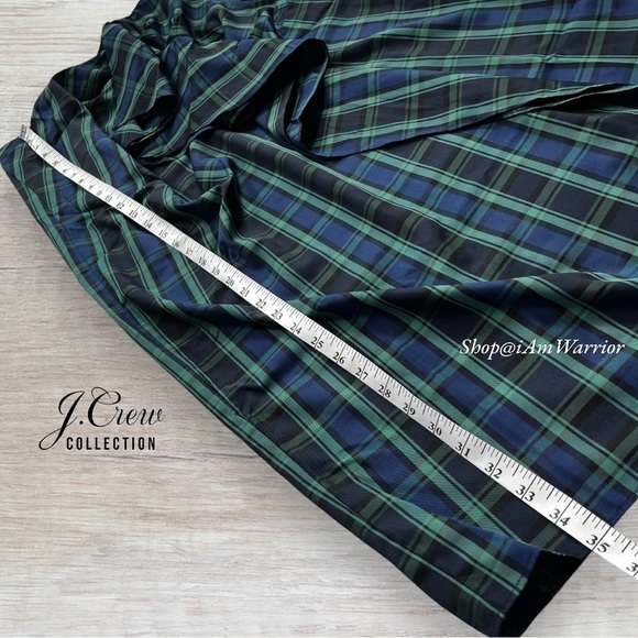 J.Crew NWT evergreen tartan ruffle midi/maxi skirt *shop@iamwarrior - Picture 9 of 11